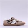 Paul Green Gumsole T Toe Trainer - Beige Leopard Combi
